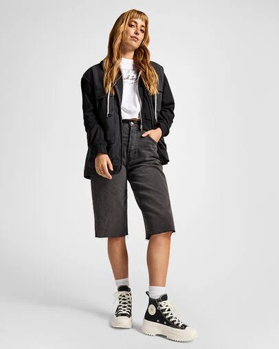 Black / Gold Converse Run Star Hike Charms Women Sneakers Canada | C-83076419