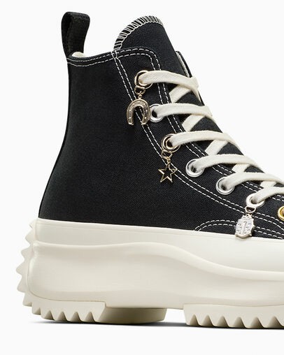 Black / Gold Converse Run Star Hike Charms Women Sneakers Canada | C-83076419