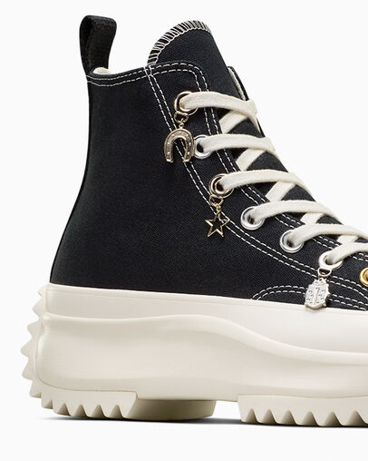 Black / Gold Converse Run Star Hike Charms Women Sneakers Canada | C-71058239