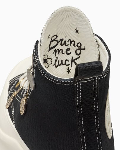 Black / Gold Converse Run Star Hike Charms Women Sneakers Canada | C-71058239