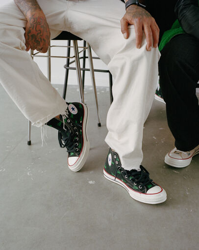 Black / Green Converse Converse x Patta Chuck 70 Women Sneakers Canada | C-56249879