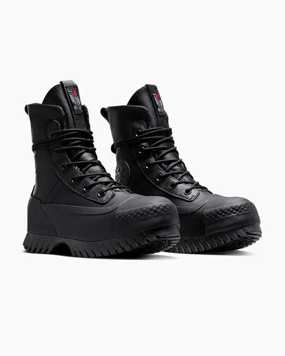 Black / Grey Converse Chuck Taylor All Star Lugged 2.0 XHi Waterproof Leather Men Platform Shoes Canada | C-82165739