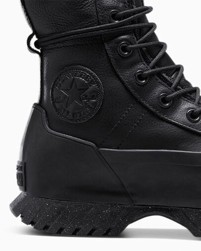 Black / Grey Converse Chuck Taylor All Star Lugged 2.0 XHi Waterproof Leather Men Platform Shoes Canada | C-82165739