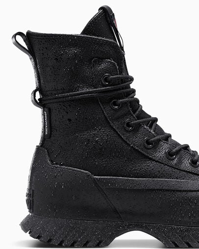 Black / Grey Converse Chuck Taylor All Star Lugged 2.0 XHi Waterproof Leather Men Platform Shoes Canada | C-82165739