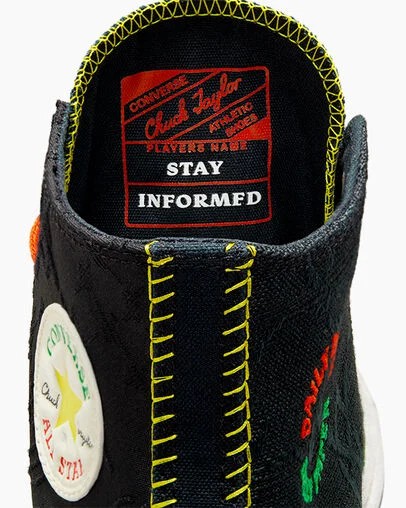 Black / Multicolor Converse Converse x Daily Paper Chuck 70 Men Sneakers Canada | C-85063219