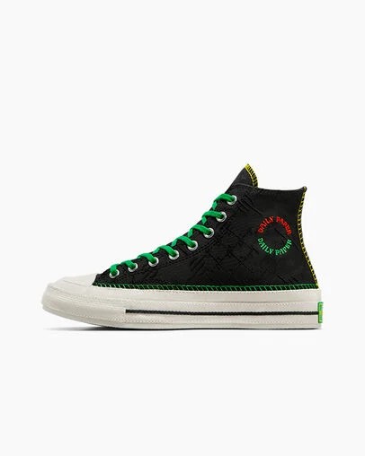 Black / Multicolor Converse Converse x Daily Paper Chuck 70 Men Sneakers Canada | C-85063219