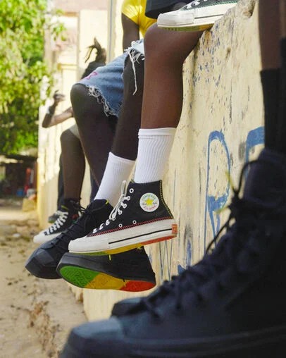 Black / Multicolor Converse Converse x Daily Paper Chuck 70 Men Sneakers Canada | C-85063219