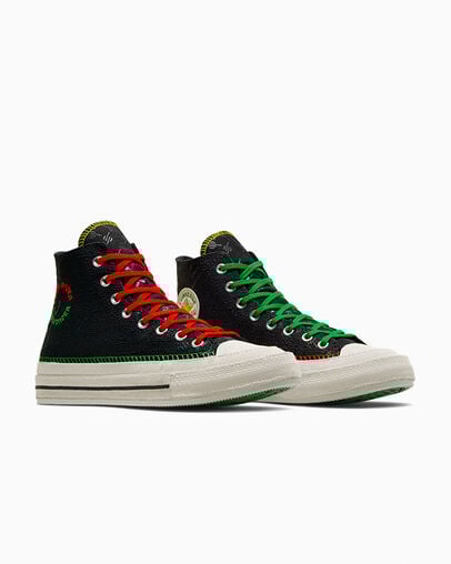 Black / Multicolor Converse Converse x Daily Paper Chuck 70 Men Sneakers Canada | C-85063219