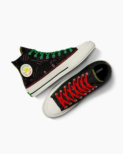 Black / Multicolor Converse Converse x Daily Paper Chuck 70 Men Sneakers Canada | C-85063219