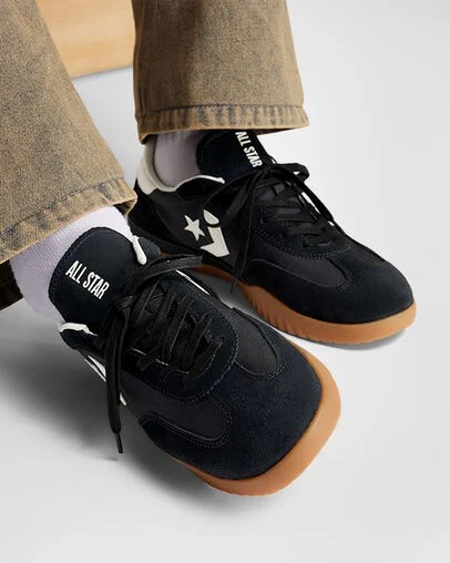 Black / Orange Converse Run Star Men Trainers Canada | C-90648379