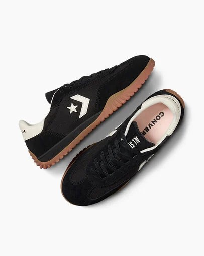 Black / Orange Converse Run Star Men Trainers Canada | C-61920379