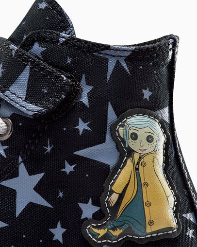Black / Pink Converse Converse x Coraline Chuck Taylor All Star Easy On Kids' Sneakers Canada | C-24635979