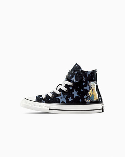 Black / Pink Converse Converse x Coraline Chuck Taylor All Star Easy On Kids' Sneakers Canada | C-24635979