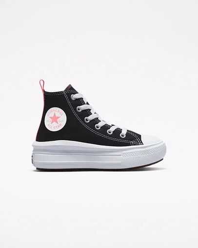 Black / Pink Light Blue / White Converse Chuck Taylor All Star Move Color Pop Kids\' Platform Shoes Canada | C-74380529