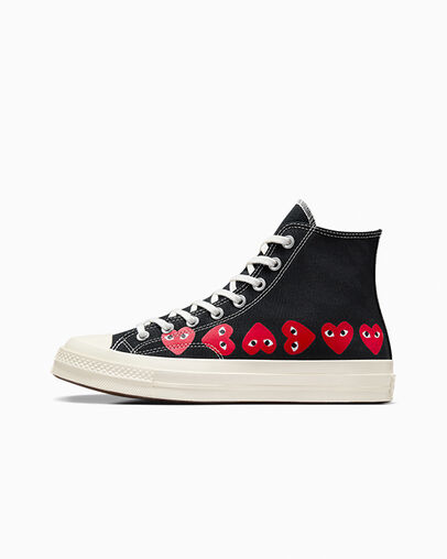Black / Red Converse Converse x PLAY Comme des Garçons Chuck 70 Multi Heart Men Sneakers Canada | C-16943029