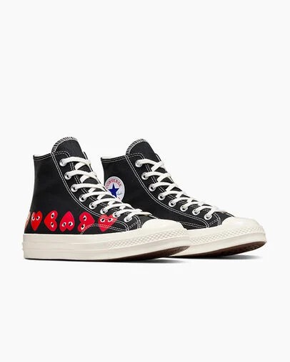 Black / Red Converse Converse x PLAY Comme des Garçons Chuck 70 Multi Heart Men Sneakers Canada | C-16943029