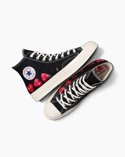 Black / Red Converse Converse x PLAY Comme des Garçons Chuck 70 Multi Heart Men Sneakers Canada | C-16943029