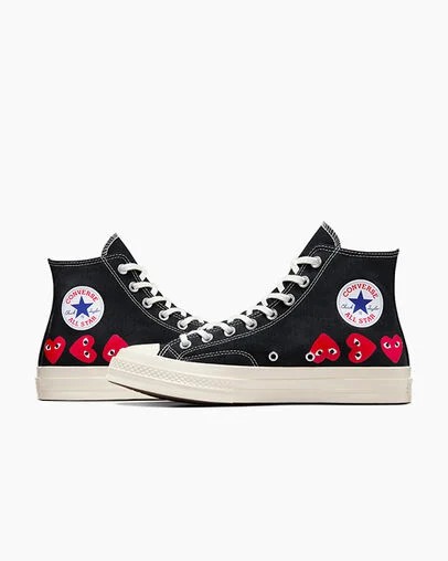 Black / Red Converse Converse x PLAY Comme des Garçons Chuck 70 Multi Heart Men Sneakers Canada | C-16943029