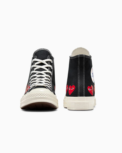 Black / Red Converse Converse x PLAY Comme des Garçons Chuck 70 Multi Heart Men Sneakers Canada | C-16943029