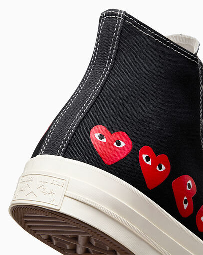 Black / Red Converse Converse x PLAY Comme des Garçons Chuck 70 Multi Heart Men Sneakers Canada | C-16943029