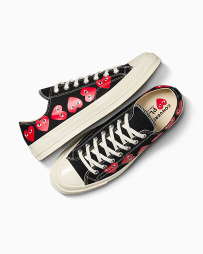Black / Red Converse Converse x PLAY Comme des Garçons Chuck 70 Multi Heart Men Sneakers Canada | C-18079539