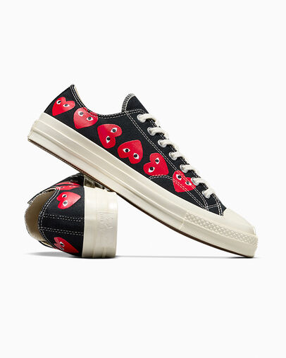 Black / Red Converse Converse x PLAY Comme des Garçons Chuck 70 Multi Heart Men Sneakers Canada | C-18079539