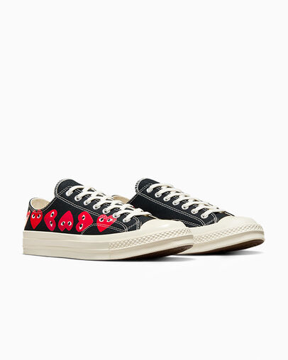 Black / Red Converse Converse x PLAY Comme des Garçons Chuck 70 Multi Heart Women Sneakers Canada | C-10583279