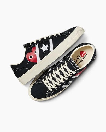 Black / Red Converse Converse x PLAY Comme des Garçons One Star Academy Pro Women Tennis Shoes Canada | C-60398579