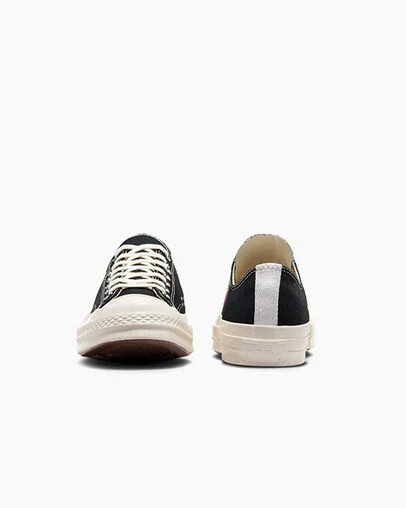 Black / Red Converse PLAY Comme des Garçons Single Heart Chuck 70 Men Sneakers Canada | C-36142879