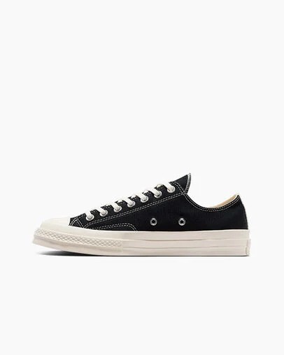 Black / Red Converse PLAY Comme des Garçons Single Heart Chuck 70 Women Sneakers Canada | C-94217859