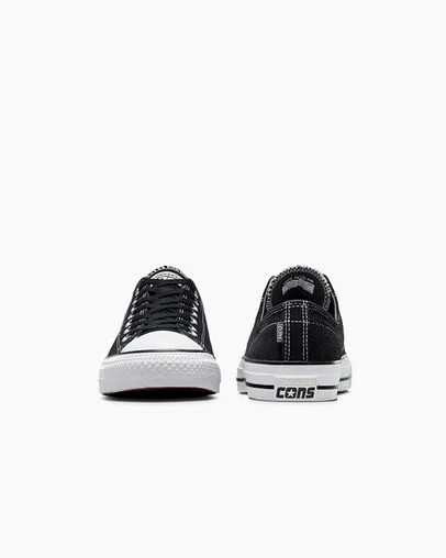 Black / White Converse CONS Chuck Taylor All Star Pro Suede Women Skate Shoes Canada | C-25031489