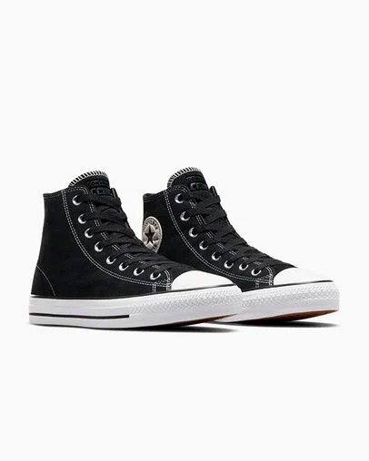 Black / White Converse CONS Chuck Taylor All Star Pro Suede Women Skate Shoes Canada | C-12736049