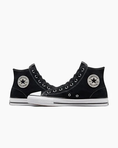 Black / White Converse CONS Chuck Taylor All Star Pro Suede Women Skate Shoes Canada | C-12736049