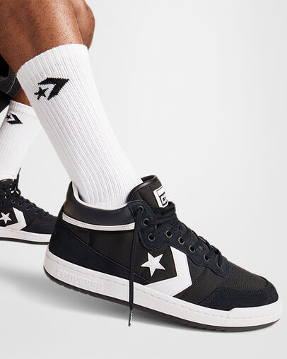Black / White Converse CONS Fastbreak Pro Leather & Suede Men Skate Shoes Canada | C-60934289