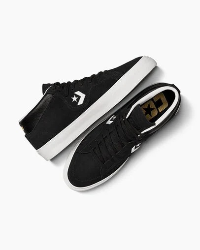 Black / White Converse CONS Louie Lopez Pro Suede and Leather Men Skate Shoes Canada | C-62781499