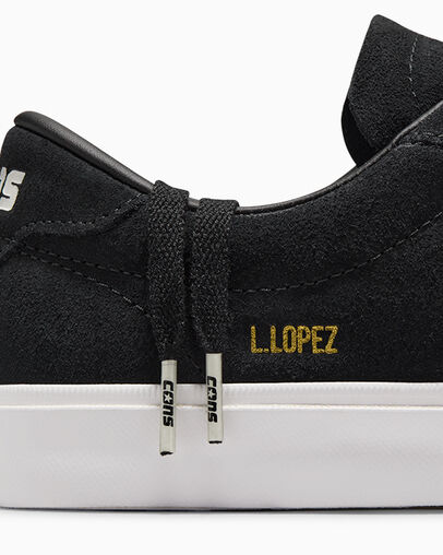 Black / White Converse CONS Louie Lopez Pro Suede Men Skate Shoes Canada | C-74651209
