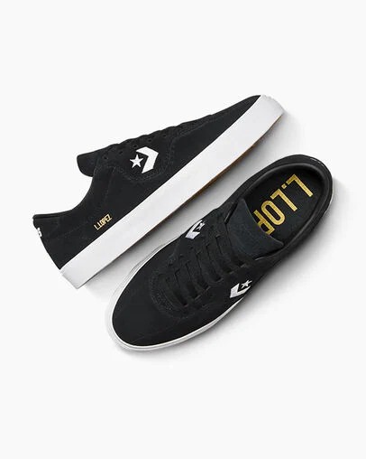 Black / White Converse CONS Louie Lopez Pro Suede Men Skate Shoes Canada | C-74651209