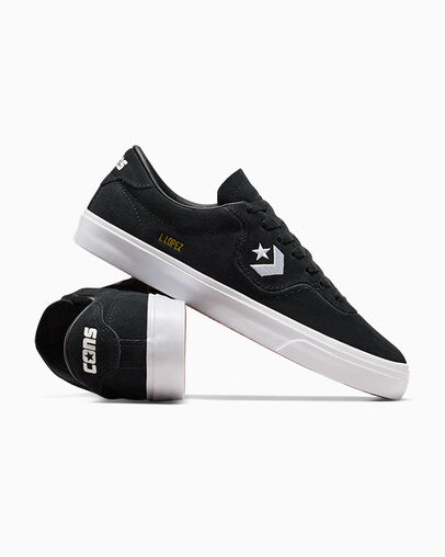 Black / White Converse CONS Louie Lopez Pro Suede Men Skate Shoes Canada | C-74651209