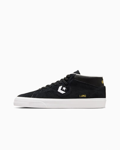 Black / White Converse CONS Louie Lopez Pro Suede and Leather Women Skate Shoes Canada | C-94306829