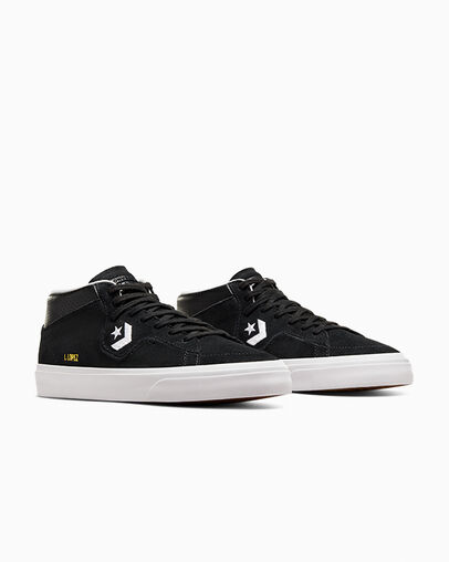 Black / White Converse CONS Louie Lopez Pro Suede and Leather Women Skate Shoes Canada | C-94306829