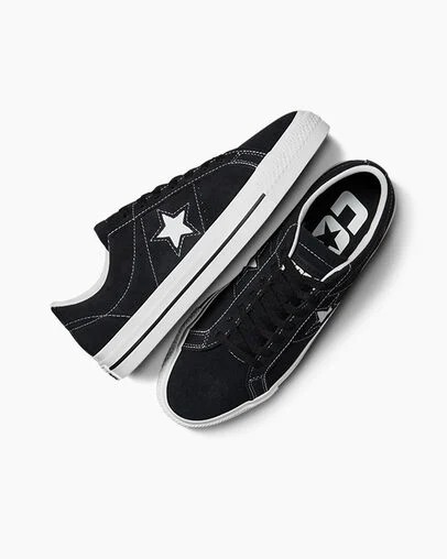Black / White Converse CONS One Star Pro Suede Women Skate Shoes Canada | C-75491269