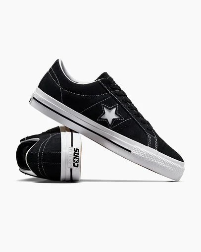 Black / White Converse CONS One Star Pro Suede Women Skate Shoes Canada | C-75491269