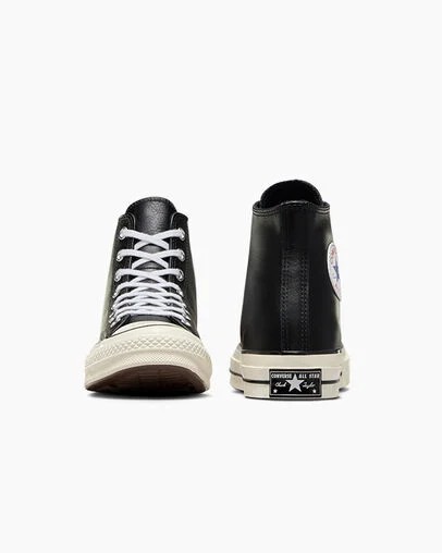 Black / White Converse Chuck 70 Leather Men Sneakers Canada | C-91258049