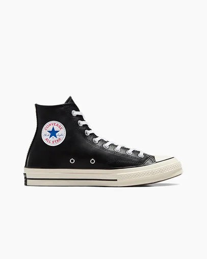 Black / White Converse Chuck 70 Leather Men Sneakers Canada | C-91258049