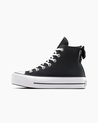 Black / White Converse Chuck Taylor All Star Lift Women Platform Shoes Canada | C-58397619