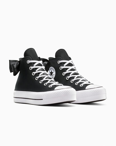 Black / White Converse Chuck Taylor All Star Lift Women Platform Shoes Canada | C-58397619