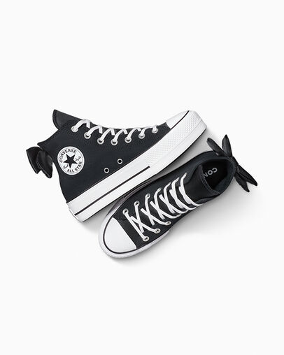 Black / White Converse Chuck Taylor All Star Lift Women Platform Shoes Canada | C-58397619