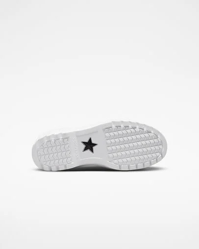Black / White Converse Chuck Taylor All Star Lugged Lift Platform Kids' Canvas Shoes Canada | C-82039479