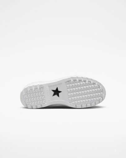 Black / White Converse Chuck Taylor All Star Lugged Lift Platform Kids' Canvas Shoes Canada | C-46792309