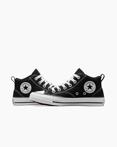 Black / White Converse Chuck Taylor All Star Malden Street Kids' Boots Canada | C-21873659
